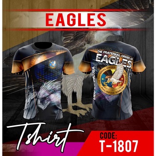 เสื้อยืดแขนสั้น พิมพ์ลาย EAGLES 3 มิติ แฟชั่นฤดูร้อน สําหรับผู้ชาย