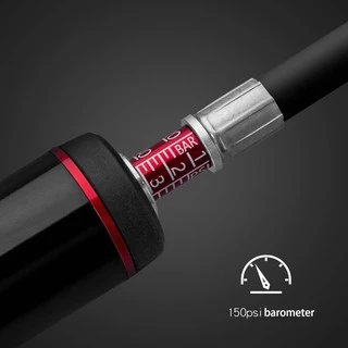 ROCKBROS เครื่องปั๊มแรงดันสูง แบบพกพา 150psi พร้อมบารอมิเตอร์ สําหรับ Presta Schrader Valvue