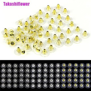 Takashiflower ต่างหูเงิน สีทอง เครื่องประดับ 60 ชิ้น