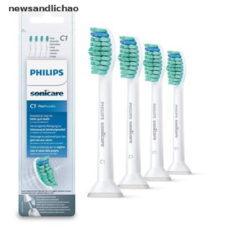 Newsandlichao หัวแปรง แบบเปลี่ยน สําหรับ Philips Sonicare C1 C2 G2 W2 Pro 4 ชิ้น