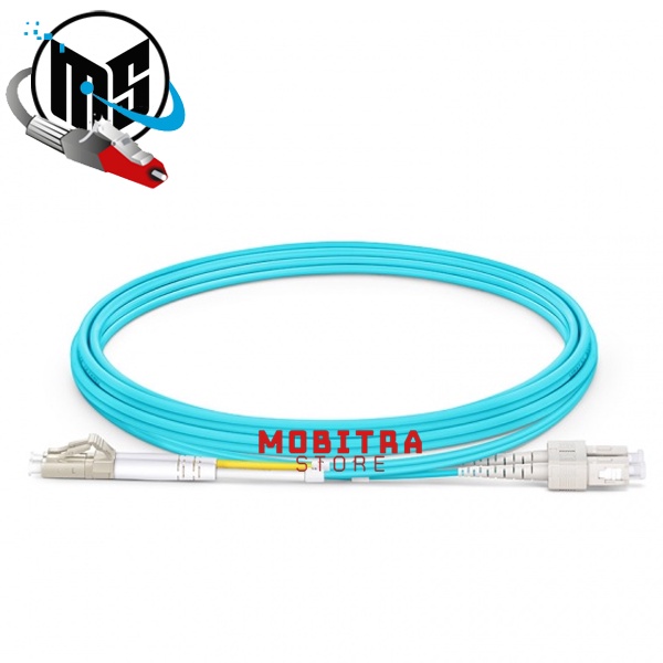 OM3 LC-SC Duplex 3m | สายแพทช์ OM3 LC-SC Duplex Multimode 3 เมตร