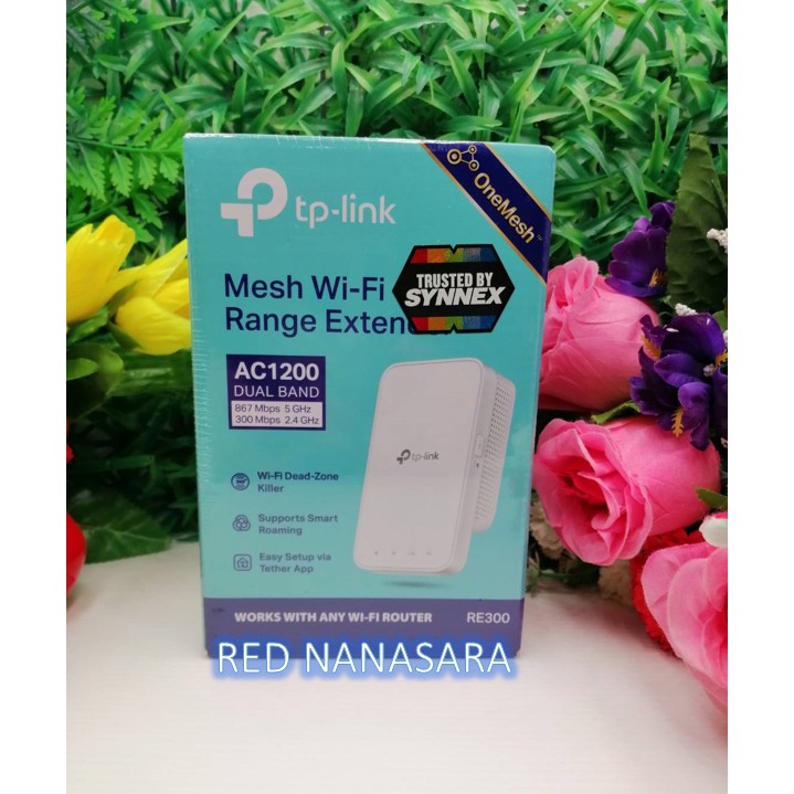 TPLink AC1200 Mesh WiFi Repeater ตัวขยายสัญญาณ WiFi (Mesh Wi-Fi Range Extender) รุ่นRE300 (ของแท้ประ