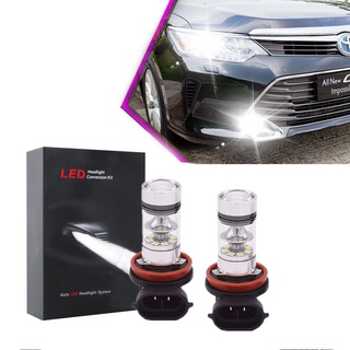 หลอดไฟตัดหมอก LED 6000K 80W สีขาว สําหรับ Toyota Camry 2007-2014 2 ชิ้น