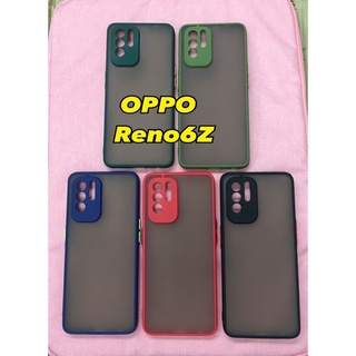 เคสขอบนิ่มหลังแข็งขุ่นคลุมกล้อง For OPPO Reno6z/Reno 6Z/Reno 6z