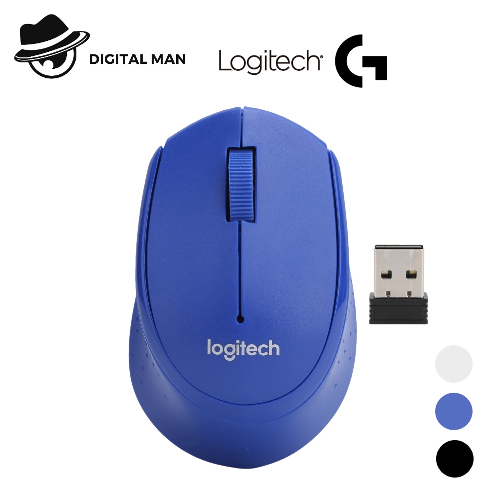 Logitech M330 Wireless Mouse 1000 DPI เมาส์ไร้สาย เมาส์สำนักงาน เมาส์ธุรกิจ #Digital Man