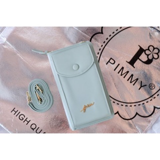 กระเป๋าสตางค์แบรนด์Pimmy แท้ กระเป๋าสตางค์ Wallet on chain