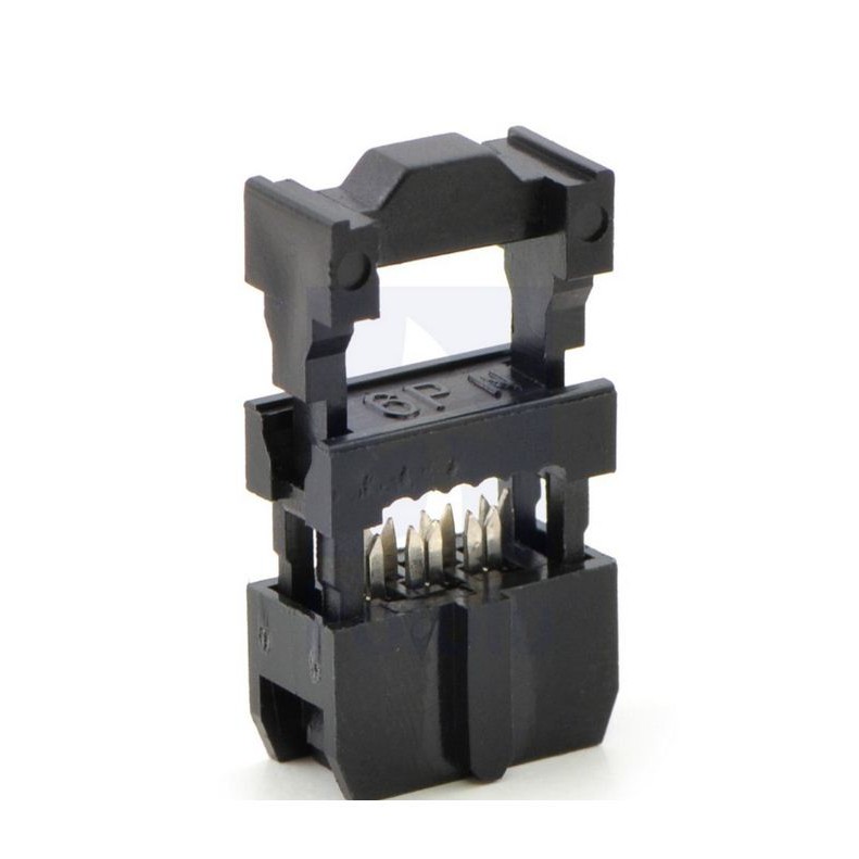 IDC CONNECTOR SOCKET 2X3 6 PIN หญิง 2.54 มม. amphenol CONNECTOR 6pin