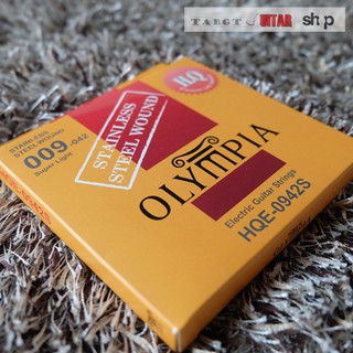 สายกีตาร์ไฟฟ้า Olympia  รุ่น High Quality Stainless Steel Wound เบอร์ 09-42