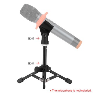 Andoer MS-12 ขาตั้งไมโครโฟนแบบพับได้ขนาดเล็ก