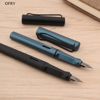 OF Dark Grey Fountain Pen Clip Plastic Ink Pens Stationery School Office Supplies RY