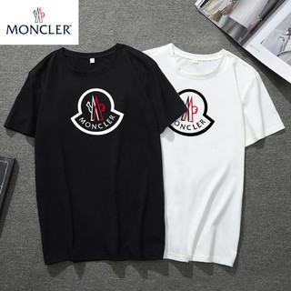 Spot Auction Moncler เสื้อยืดลำลองสำหรับผู้ชายผู้หญิงแขนสั้น Oversize