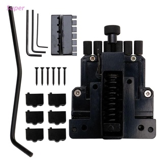 Super Black 6 String Guitar Tailpiece Tremolo Bridge For Headless Guitar