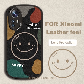 เคส Xiaomi 12T Mi 12 Pro 10T Proโทรศัพท์มือถือหนังนิ่ม กันกระแทก กันเลนส์ ลายหน้ายิ้มน่ารัก สําหรับ 13 11 Lite Mi 11 Lite 5G NE