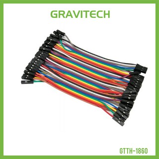 [Gravitechthai]Premium Female/Female Jumper Wires - 10cm x40