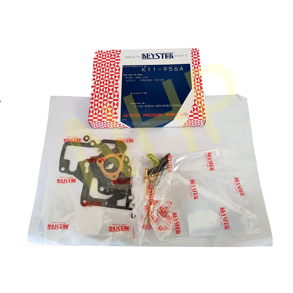Perodua Kancil 660 / 850 ชุดซ่อมคาร์บูเรเตอร์ Keyster Japan Made Mira L200 K11-956A / K11-957A