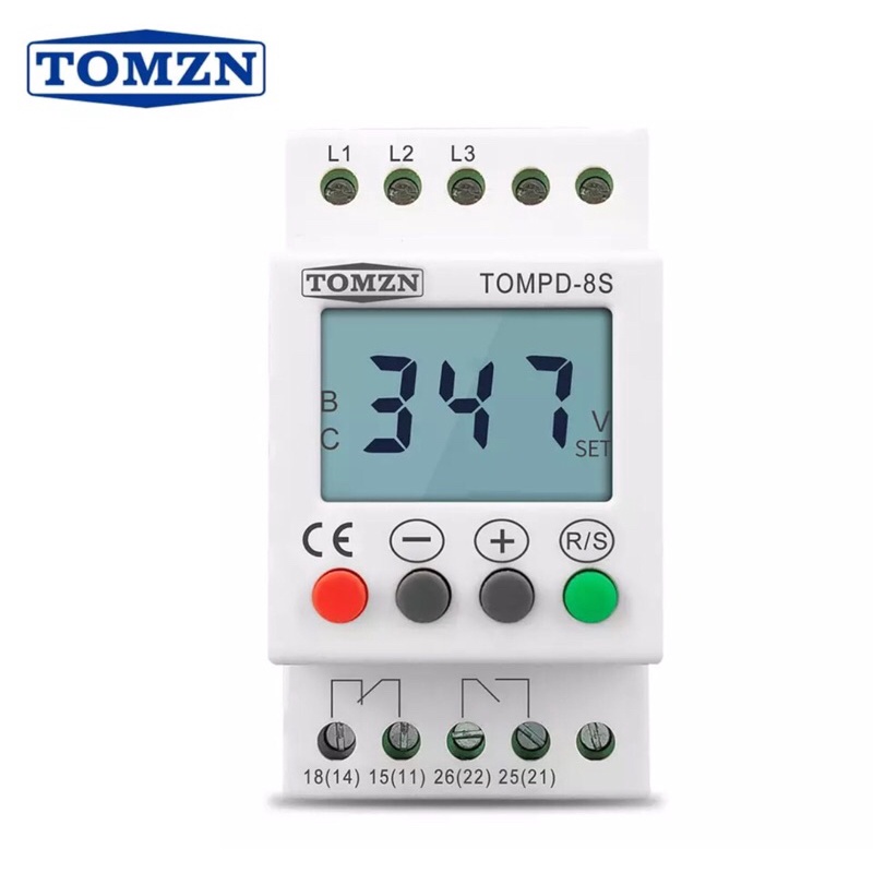 อุปกรณ์ป้องกันไฟ3เฟส"Samwha dsp" รุ่นFKV-03HFระบบป้องกันไฟตก-ไฟเกิน เฟสหายและสลับเฟส (Phase Protector)แรงดันไฟฟ้า380Vac
