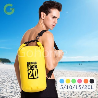 กระเป๋ากันน้ำ ถุงกันน้ำ Waterproof Bag Ocean pack 5L 10L 15L 20L