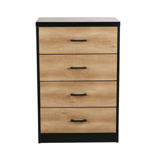 Storage Cabinet 4 DRAWER HAZEL LOFT TEAK Multipurpose Home &amp; Furniture ตู้เก็บของ ตู้ลิ้นชัก 4 ลิ้นชัก ตู้ไม้