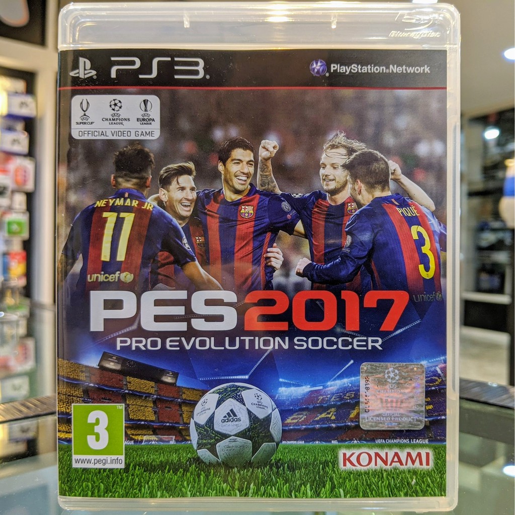 (ภาษาอังกฤษ) มือ2 PES 2017 เกมPS3 แผ่นPS3 มือสอง (เล่น2คน เกมฟุตบอล Winning Eleven FIFA Pro Evolution Soccer)