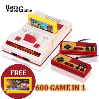 เครื่องFC HD ไร้สาย เกม ครบชุด FC HDMI เครื่องเกมส์ ตลับ Game Famicom เครื่องเล่นวีดีโอเกม 8บิต คลาสสิค NES 600 In 1 Games Cartridge Super Mario