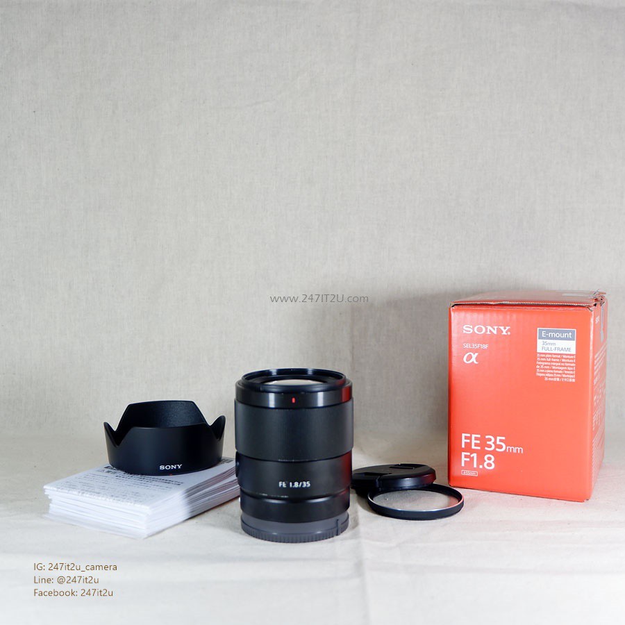 ขายเลนส์ Sony FE 35mm f1.8 E-mount สภาพดียกกล่อง