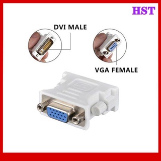 Htsl02 อะแดปเตอร์แปลง Vga เป็น Dvi D / 24 + 5 Pin Male To Vga Female ซ็อกเก็ตอะแดปเตอร์แปลง