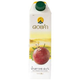 ดอยคำ น้ำเสาวรส50% ขนาด 1000มล. 1L 1ลิตร DOIKUM PASSION FRUIT JUICE DOIKHUM