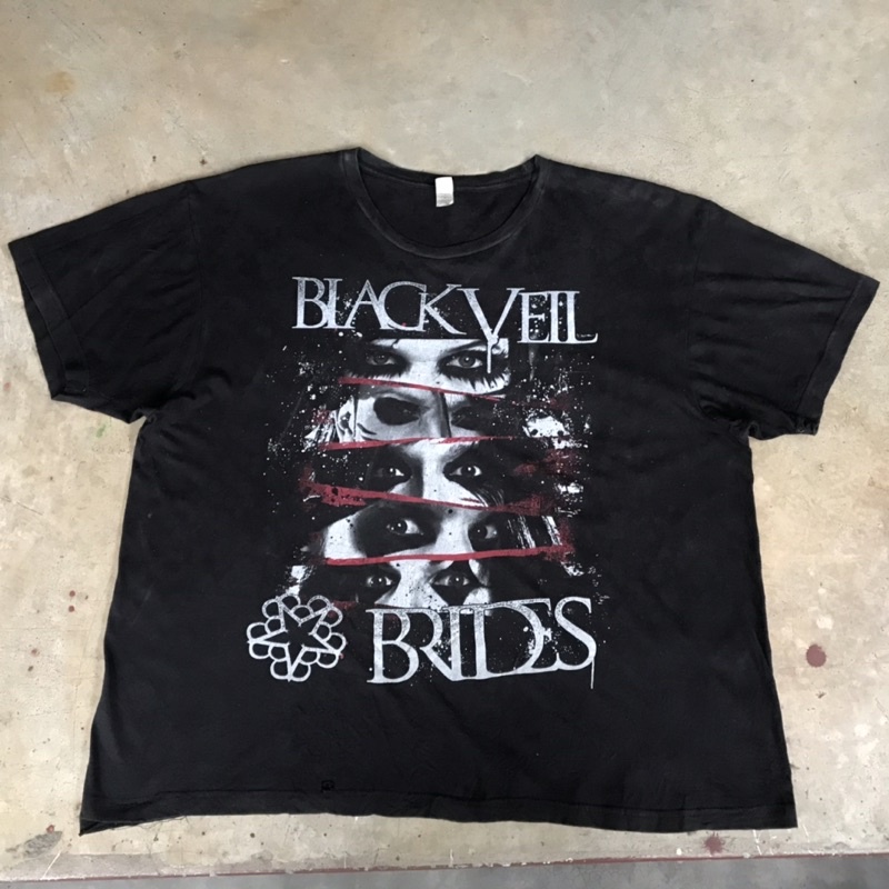 vtg.T-Shirt เสื้อวง BLACK VEIL BRIDES MADE IN CHINA Sz.XL 100% COTTON