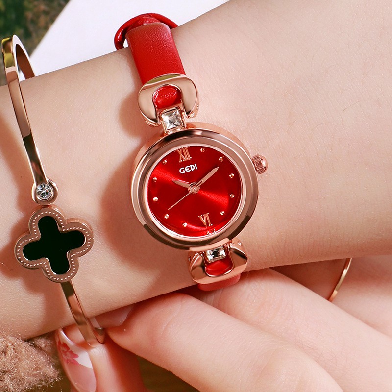 GEDI 222 น่ารักมากๆ ของแท้ 100% นาฬิกาแฟชั่น นาฬิกาข้อมือผู้หญิง - รูปที่ 5