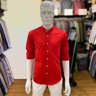 เสื้อเชิ้ต (คอจีน) สีพื้น 8 สี