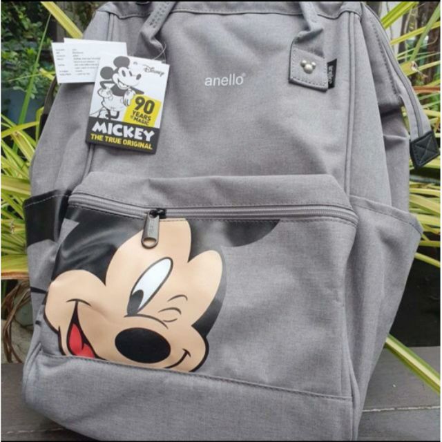 กระเป๋าเป้ Anello Mickey งาน Outlets (สีเทา)