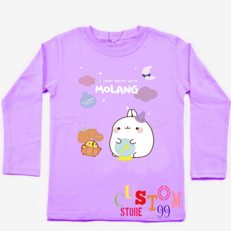 ใหม่ล่าสุด YOUTUBE KIDS LONG-SLEEVED MOLANG เสื้อผ้า CHILDRENS PREMIUM MATERIALS
