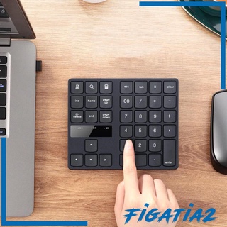 [Figatia2] คีย์บอร์ดตัวเลขไร้สาย บลูทูธ 2.4Ghz 35 ปุ่ม สําหรับแล็ปท็อป พีซี