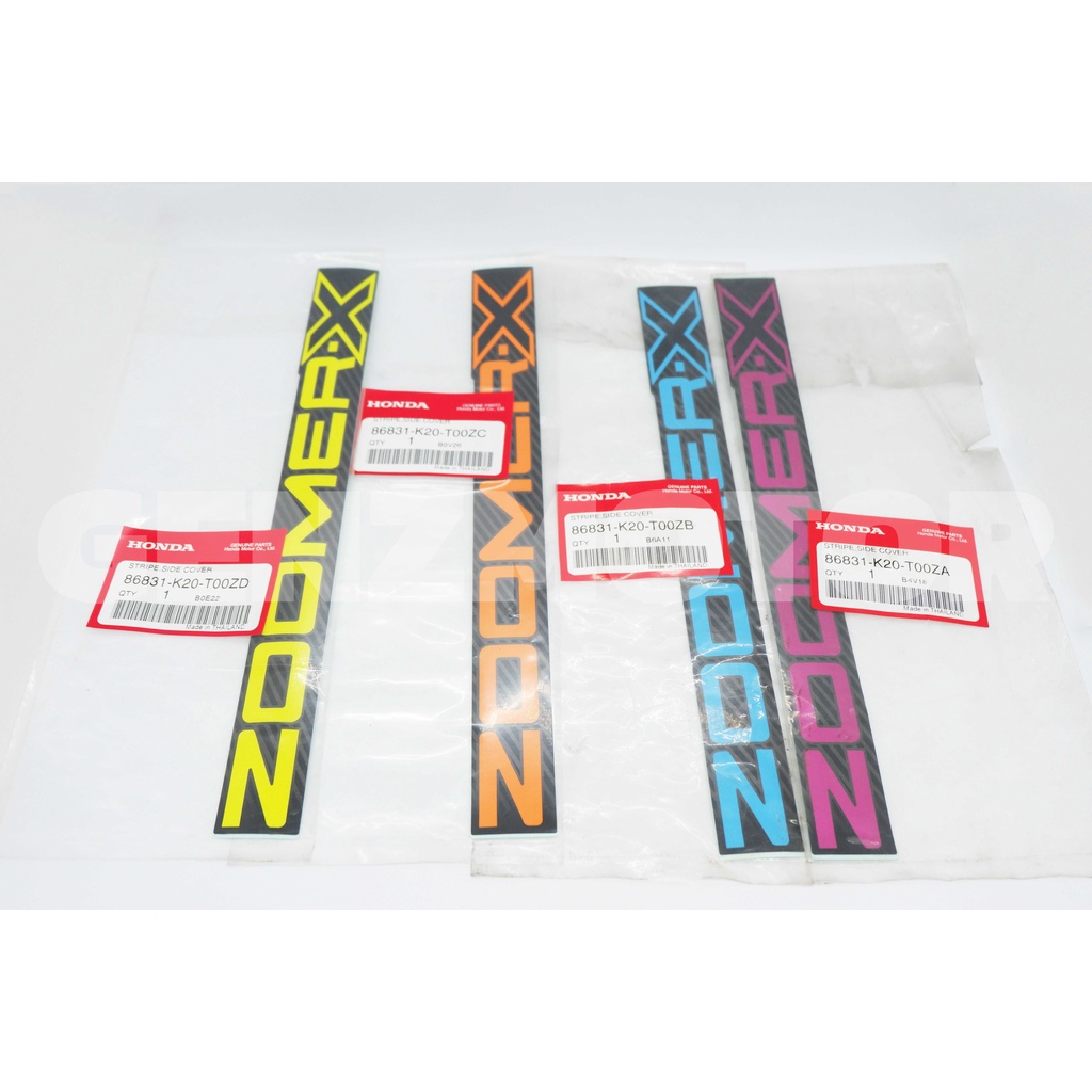 สติ๊กเกอร์ ฝาข้าง สติ๊กเกอร์ติดฝาครอบท้าย HONDA ZOOMER-X 2014-2015 ซูมเมอร์ X แท้ศูนย์ 86831-K20 พร้อมส่ง ค่าส่งถูก