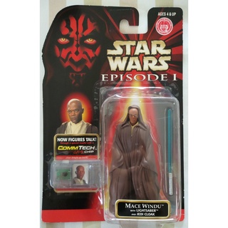 Star Wars Episode I The Phantom Menace, Mace Windu (Jedi Cloak) Action Figure 3.75