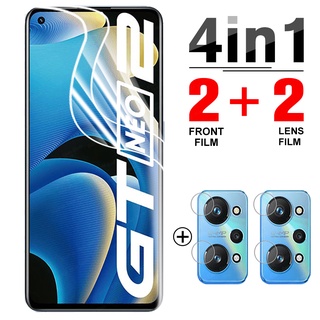 4 In 1 ฟิล์มไฮโดรเจลสําหรับ Oppo Realme Gt Neo2 ฟิล์มกันรอยหน้าจอสําหรับ Realme Gt Neo 2 5G