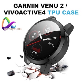 เคส Garmin Venu 2 / Vivoactive 4 TPU case เคส กันกระแทก แบบครอบ Plating Protective Case Cover