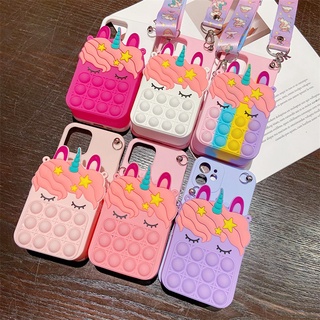 Unicorn Coin Purses Pop Case Samsung Galaxy A10S A20S A50S A50 A22 5G A52 A72 A32 A11 A01 A21 A31 A51 A71 Wallet Cover