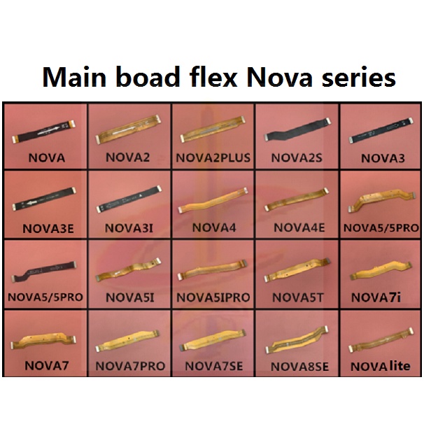 แพรต่อจอ แพรต่อบอร์ด (Board Flex) สําหรับ Huawei Nova 2S 2i 3 3i 3E 4 4E 5T 5i 5 7 7i 8 SE Pro P10 P