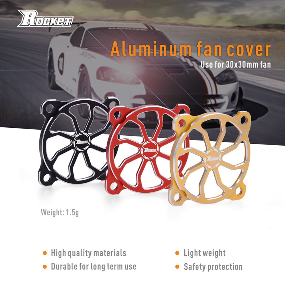 Rocket 30x30 มม. ฝาครอบพัดลมระบายความร้อน RC มอเตอร์ ควบคุมความเร็ว ESC พัดลมหมุนเวียนฝาครอบป้องกัน