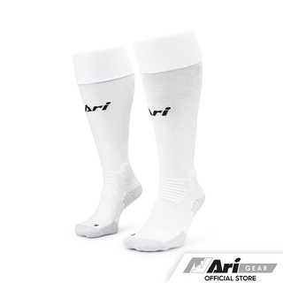 ARI ELITE FOOTBALL LONG SOCKS - WHITE/BLACK ถุงเท้ายาว อาริ อีลิท สีขาว