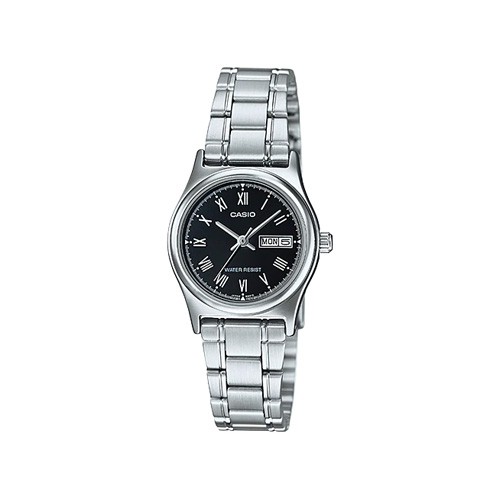 CASIO STANDARD นาฬิกาข้อมือผู้หญิง สายสแตนเลส  รุ่น LTP-V006D-1BUDF, LTP-V006D-1B, LTP-V006D