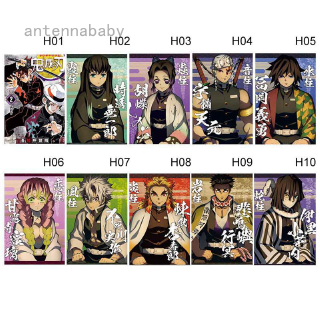 โปสเตอร์ลายการ์ตูนอนิเมะ demon s layer kimetsu no yaiba anime สําหรับติดตกแต่งผนังบ้าน