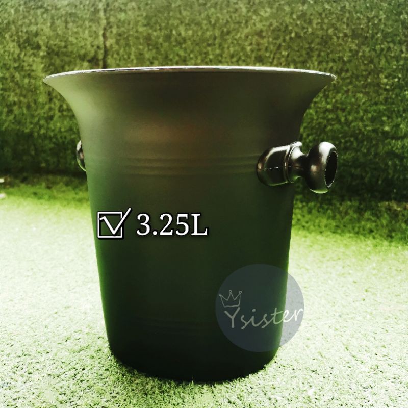 ถังแช่ไวน์🍾🍾สีดำ🖤🖤Black Unbreakable พลาสติกPP ตกไม่แตก!! ขนาด 3.25 ลิตร - รูปที่ 3