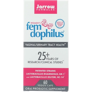 จุลินทรีย์เพื่อสุขอนามัยของช่องคลอดและทางเดินปัสสาวะ (Jarrow Formulas - Fem-Dophilus - 60 Capsules )