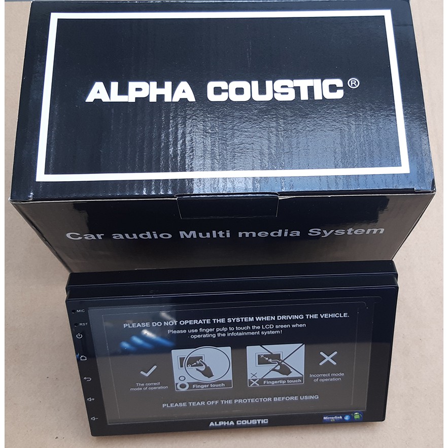 จอแอนดรอยด์แท้ 2din ติดรถยนต์ Alpha Coustic ระบบแอนดรอยด์ 8.1 จอ 7นิ้ว