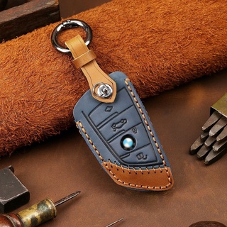 BMW Crazy Horse Leather Key Cover for BMW X1 X3 X4 X5 X6 525 5 Series 7 Series 320li 530LI Leather Car Key Holder