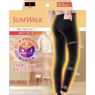 Direct from Japan Compression Leggings SlimWalk 24h Multi Skinny HEAT Fleece Black  Compression Leggings Warming Women