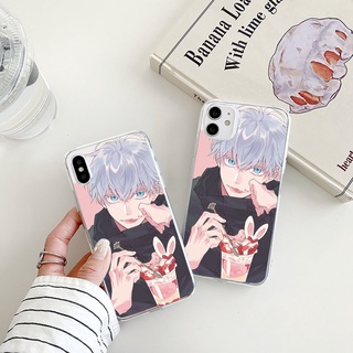 Gojo Satoru ice cream เคสไอโฟน 12 pro 8 iPhone 11 14 13 promax 7พลัส 8 plus se2020 phone case jujutsu kaisen Xr Xs X max