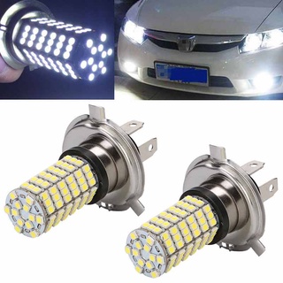 หลอดไฟตัดหมอก LED DRL 12V H4 3528 120SMD สําหรับรถยนต์ 2 ชิ้น ☆Westyletin